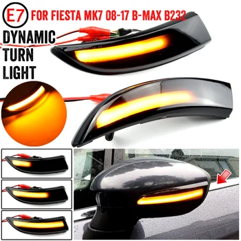 2 Kusy Dynamické Blinker LED Zase Signálne Svetlá Strana Zrkadlo Indikátor Pre Ford Fiesta MK6 VI/UK MK7 Pre B-Max 2008-2017