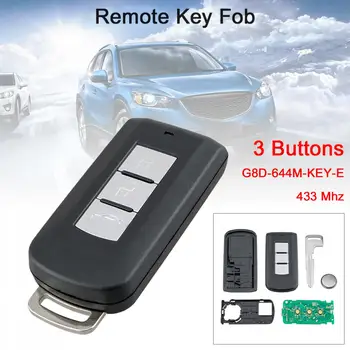 3 Tlačidlá Keyless Smart Remote Auto príveskom, s ID46 PCF7952 Čip G8D-644M-KEY-E vhodné na Mitsubishi Lancer Outlander ASX
