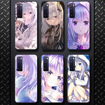Anime dievča pozadí Telefónu Prípade kryt Plášťa pre huawei nova 2 i 2plus 2s 3i 3e 4 4e 5 6 7 5i 7 pro 6 7se 6 5G