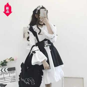 Lolita Slúžka Oblečenie Roztomilý Japonské Lolita Sukne, Šaty Plus Veľkosť Lolita Oblek