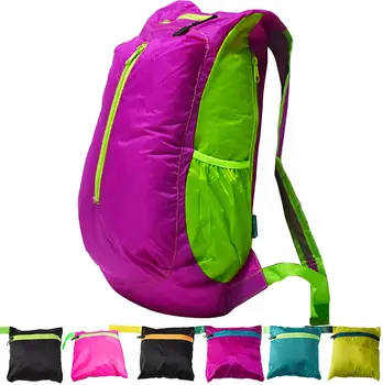 oldable Daypack,Ultralight Packable Batoh pre ženy, dievča, teens,Odolné Packable Turistika Daypack ružová
