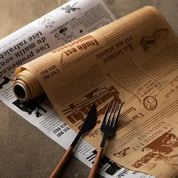 1 Role Non-stick Pečenie Papier Flexibilné Potravín Balenie Mazivo-dôkaz Chlieb Sandwich Hamburger, Hranolčeky, Obaly Kuchyňa Pečenie Nástroje