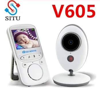 VB605 Bezdrôtový Video Baby Monitor 2,4-Palcový Farebný Bezpečnostné Kamery Intercom IČ 24h Dieťa Walkie IR LED Prenosné Dieťa Fotoaparát