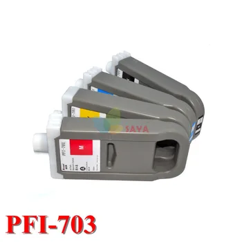 PFI-703 Nahradenie Kompatibilné Atramentové Kazety Pre Canon iPF825 iPF815 tlačiarne Kazeta (700ml) s čipom 5 Farieb Farebného Atramentu