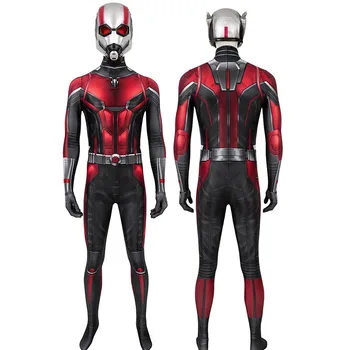 Halloween Dospelých Superhrdina Ant Chlapec a Wasp 2 Scott Lang Cosplay Jumpsuit Maškaráda Kostým Hrdinu Kombinéza s Kapucňou