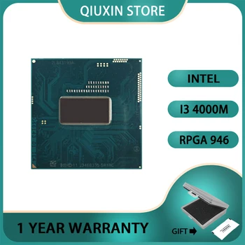 Intel Core i3-4000M i3 4000M SR1HC CPU Processor 3M 37W Zásuvky G3 2.4 GHz Dual-Core Quad-Závit / rPGA946B