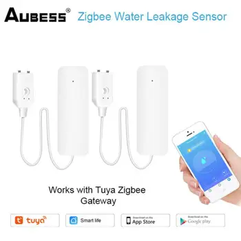 Tuya Zigbee Úniku Vody Snímač Nezávislé Únik Vody Alarm Pretečeniu Detektor Vody Senzor Podpora Smart Home App для дома