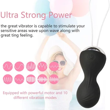 Bezdrôtový Vibračný Skok Vajcia Kegel Exerciser Diaľkové Ovládanie Vagina Sprísnenie Masér Pre Dospelých Žien, Sexuálne Hračky
