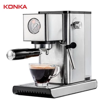 KONKA 1400W Nehrdzavejúcej Ocele kávovar Espresso Cafetera Semi-automatické 1.2 L Cappuccino Ovládanie Stroja Koncentrácia