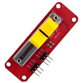 3X Mini Slide Potenciometer 10KΩ Lineárny Modul Duálny Výstup Pre Mcu Arduino Rameno Avr Elektronický Blok Pre Single Chip