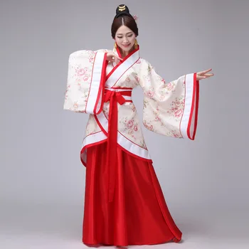 Nová Príchuť Han Fu princezná víla kostýmy Hanfu ženské sukne, kostýmy, šaty foto Via odev