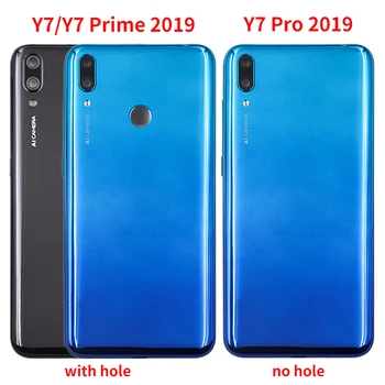 Pre Huawei Y7 Prime Y7 2019 Batérie Zadný Kryt Pre Y7 Pro 2019 Zadné Zadné Dvere Bývanie Prípade Objektívu Náhradné