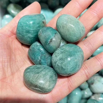 Veľkoobchod prírodné amazónie štrk modrý kameň liečivý kryštál rozhádzané kameň na ozdobu