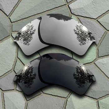 Sivá Black&Chrome Polarizované slnečné Okuliare Náhradné Šošovky pre Oakley Pol Bunda XL 2.0