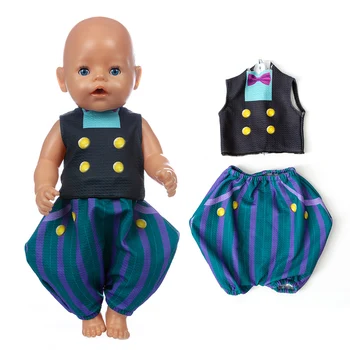 2020 Nové Módne farby Doll oblečenie vhodné Pre 43 cm/17inch baby Doll Znovuzrodené Deti Oblečenie A 17inch Bábika Príslušenstvo