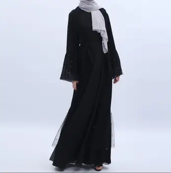 Dubaj Saudská Arábia Korálkové Župan Ženy Cardigan Šaty, Šaty