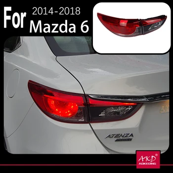AKD Auto Model Mazda 6 zadné Svetlá 2014-2018 Mazda6 Atenza LED Chvost Lampa LED DRL Signál Brzdy Zadnej auto Príslušenstvo
