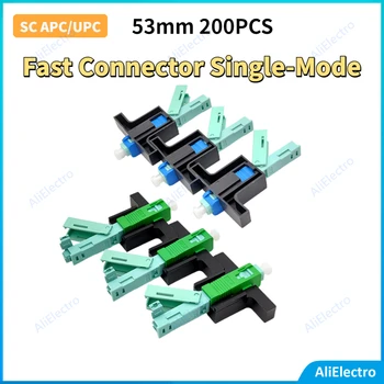 200PCS 53 mm SC APC/UPC Fiber Optic Rýchlo Connnector Rýchly Konektor Single-Mode Rýchly Konektor Studenej Konektor Nástroj doprava zadarmo