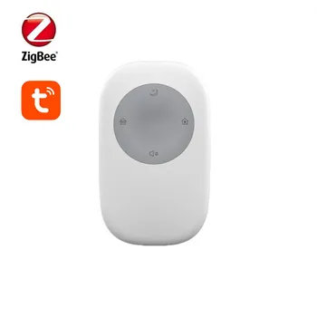 Tuya Zigbee3.0 Diaľkový ovládač 4-Tlačidlo Arm, Disarm Home Arm S SOS Tlačidlo One-key Na Alarmujúce Pomôcť Ovládať Prostredníctvom Inteligentného Života App