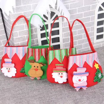 Vianočné Santa Vrece Deti Darčeky Candy Bag Nádherné Santa Claus Darčekové Tašky Nový Rok Vianočné Ozdoby Vianočné Rekvizity