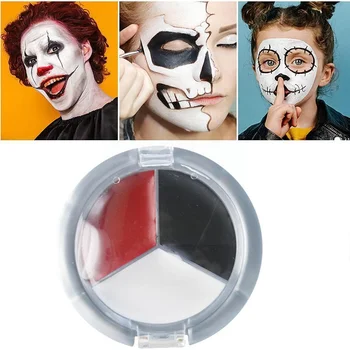 12g Profesionálne Tvár, Telo, Farba olejomaľba Pigmenty Červená Čierna Biela Farba Krém Strany Umenia Do Tváre, make-up, Halloween Klaun