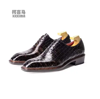 shenzhuangsanbao nový príchod mužov šaty topánky mužov formálne obuv muži krokodílej kože topánky