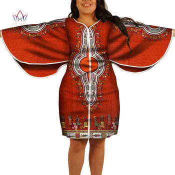 BRW Dashiki Šaty Plus Veľkosť Afriky Oblečenie Bazin Riche Afriky Šaty Žien plesové Šaty Princezná Party Šaty Vestidos WY3482