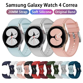 20 mm Originálne Hodinky Pásmo pre Samsung Galaxy Sledovať 4 40 MM/44 mm/Watch 4 Classic 42MM/46 mm/Watch 3 41mm klasické Náramok na Zápästie