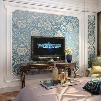 Luxusné Európe Damasku Tapety na Steny v Obývacej Izbe Dekor Tapety Roll diy Spálňa 3d Abstraktných de Porovnanie, TV joj, Behang W143