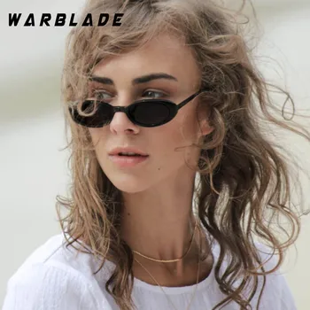 2018 Módne Elegantné Nové slnečné Okuliare Ženy Trend Cool Osobnosti Malé Rám Sexy Čierne Okuliare Oválne Slnečné Okuliare UV400 Gafas