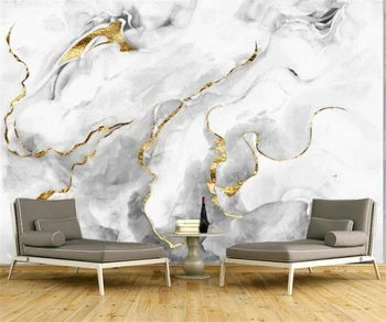 Prispôsobený abstraktných de parede 3d nový Čínsky štýl abstrakt zlatej fólie atrament krajiny nástenná maľba obývacia izba pozadí steny 3d tapety