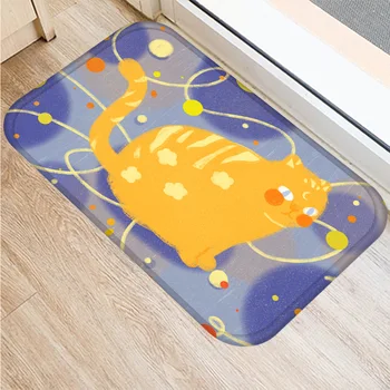 Roztomilý Kreslený Mačky Anti-slip rohožky Vysávanie kuchyňa bedroon vaňa Podlahové rohože Domov Vchod deti modlitbu mat 40*60 cm DD0025
