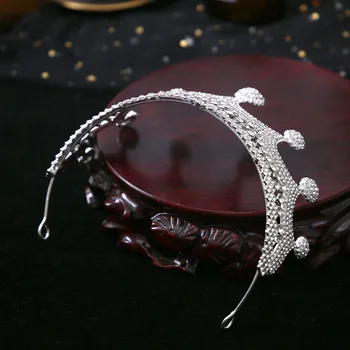 Svadobné drobná vlasy príslušenstvo perly skloní hlavu šperky, Zirkón