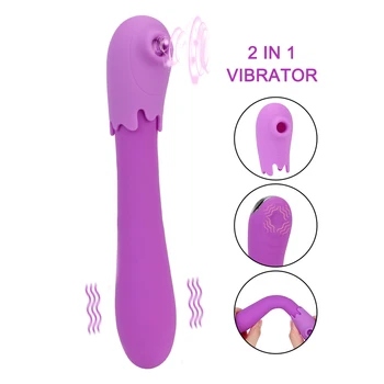 Bradavky Bulík G Mieste Stimulátor Klitorisu Sexuálne Hračky pre Ženy 9+9 Režimov 2 V 1 Dildo Žena Masturbator Poklepal Sania Vibrátor