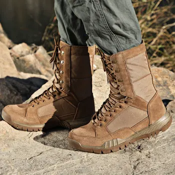 Mens Brown Bojové Taktické Turistické Topánky šnurovacie Vojenské Armáda Black Topánky pre Mužov topánky pre mužov doprava zadarmo pánske topánky