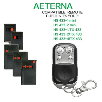 AETERNA TX433-1 TX433-2 TX433-3 TX433-4 Univerzálne diaľkové ovládanie fob 433.92 mhz pevný kód