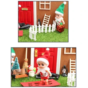 1:12 Vianočné Bábika Dom Miniatúrne Mini Vianočný Dekoroch Ploche Doll House Príslušenstvo Micro Krajiny Dekoroch Hračka