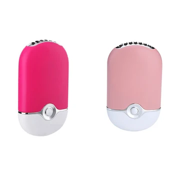 Rias na Vlasy Vynikajúci Sladký Darček Nabíjateľná Manikúra Nástroj batériový Visí Dúchadlo USB Mini Ventilátor Ružová