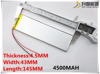 Veľkosť 4543145 3,7 V 4500mah Lítium-polymérová Batéria S Ochranou Rada Pre GPS Tablet PC Digitálne Produkty