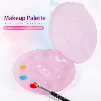 1 Kus Maľované make-up Beauty Nail Paletu pre DIY UV Gel Polish Krém Kvapaliny Nadácie Zmiešané s Maľované Nechty Umenie Nástroje
