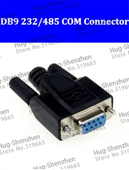10pcs Pinový Sériový DB9 Ženského Konektor Black Shell Plastové VGA COM konektor 232/485 Vysokej Kvality