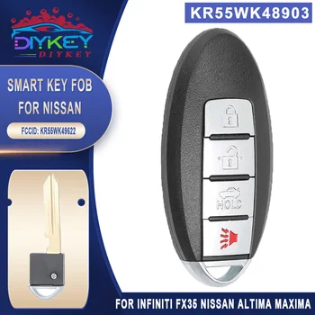 DIYKEY KR55WK48903, KR55WK49622 315MHz ID46 Smart Remote Tlačidlo 4 Tlačidlo Fob na Infiniti FX35 Nissan Altima Maxima