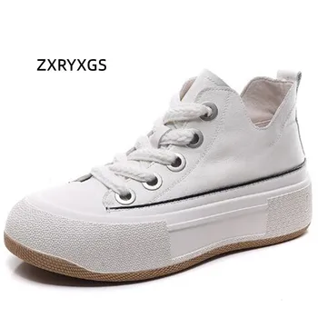 ZXRYXGS Classic Premium Full Originálne Kožené Topánky, Módne Tenisky 2022 Nové Jeseň dámske Topánky, Topánky na Platforme Zvýšiť Topánky