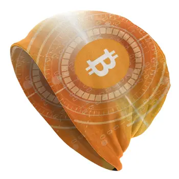 Bitcoin Mail Blockchain Digitálny Kód Motora Klobúky Hip Hop Pletený Hat Jeseň v Zime Teplé BTC Cryptocurrency Skullies Čiapky Čiapky