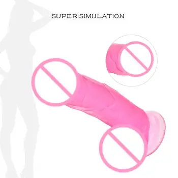 Realistický Silikónové Dildo Ženy Nepremokavé Realistický Penis G Mieste Klitoris Stimulátor ľahko stimulovať používateľ dosiahnuť orgazmus sexuálne hračky