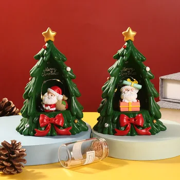 Tvorivé Vianočné Dekorácie Svetelné Ozdoby Scény, Dekorácie Na Vianočný Stromček Živice Remesiel Ozdoby Roztomilý Vianočné Darčeky