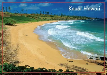 Travel USA Magnety Darčeky Somár Pláži, Kauai, Hawaii Cestovné Chladničky Magnety 20499 Obdĺžnik 78*54*3 mm