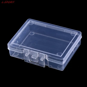 1pc 5.5*4.3*1.6 cm Transparentné Silu Plastové Úložný Box Kontajner Prípade
