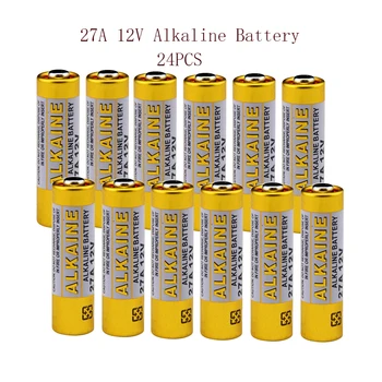 Kvalitný Tovar 24pcs 27A 12V 40mAh Primárne Suché Alkalické Batérie 27MN 27AE A27 na Zvonček Alarm Walkman Auto na Diaľkové Ovládanie