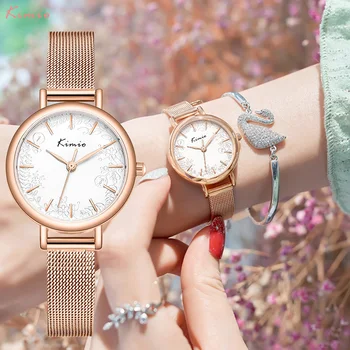 Kimio 2020 Ženy, Luxusné Značky Sledovať Jednoduché Quartz Lady Nepremokavá Náramkové hodinky Ženskej Módy Bežné Hodinky Hodiny reloj mujer